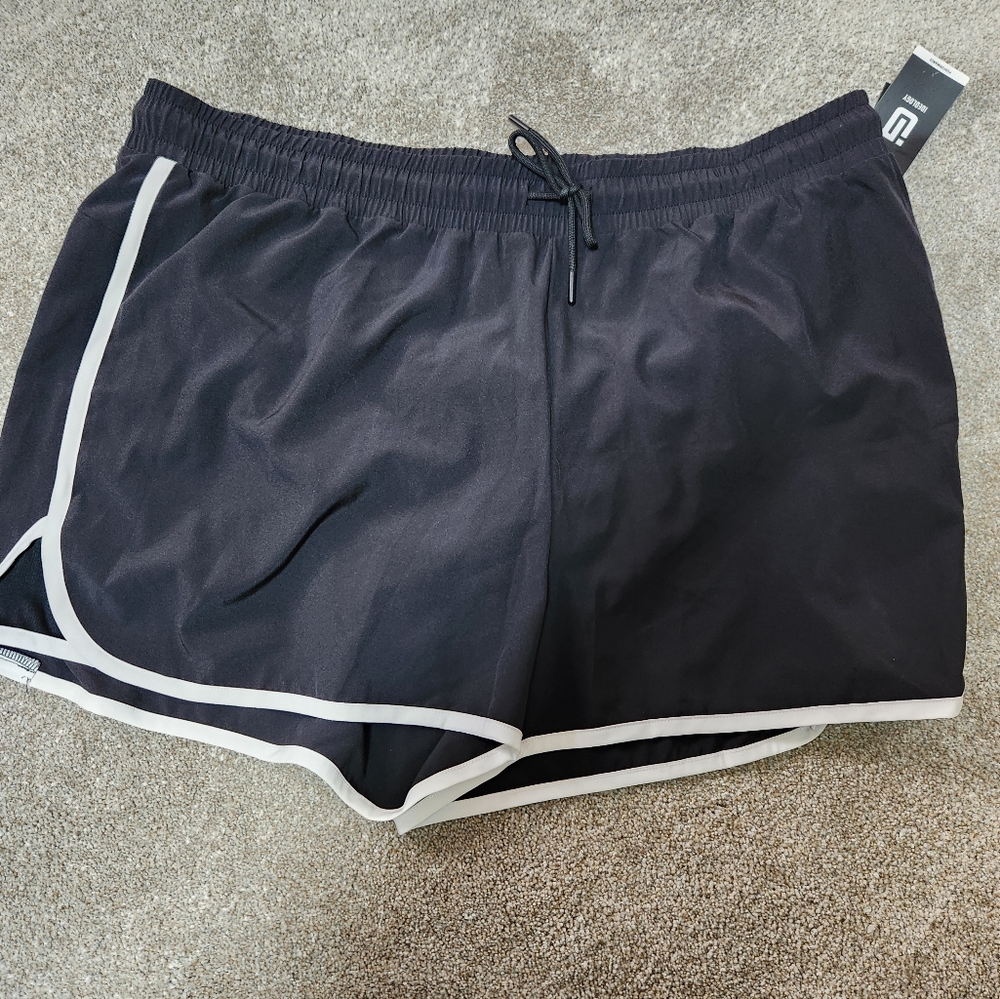 Women's Black Shorts with White Trim -- 3x NWT by Ideology